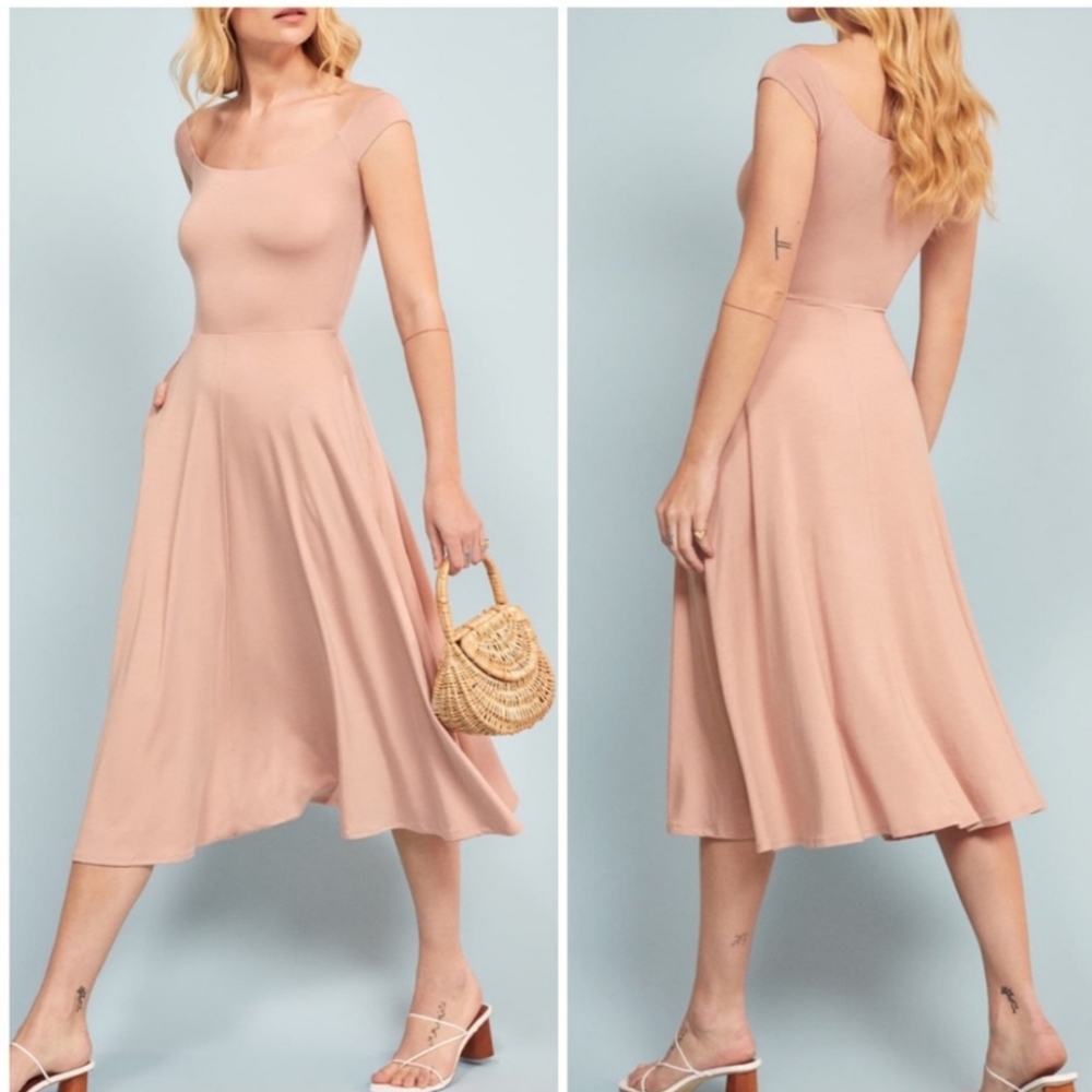 Reformation Marci dress blush size M
